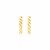 14k Yellow Gold Textured Bar Earrings