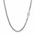 Solid Round Box Chain in 14k White Gold (2.5 mm)