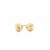 Diamond Cut Flat Stud Earrings in 14k Yellow Gold(6mm)