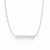 Flat Bar Design Chain Necklace in 14k White Gold