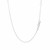 Flat Bar Design Chain Necklace in 14k White Gold