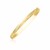 Florentine Design Thin Bangle in 10k Yellow Gold (5.00 mm)