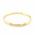 Florentine Design Thin Bangle in 10k Yellow Gold (5.00 mm)