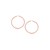 Classic Hoop Earrings in 14k Rose Gold (3x15mm)