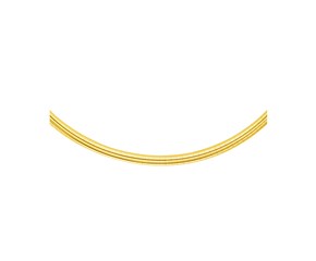 Classic Omega Style Chain in 14k Yellow Gold (4.00 mm)