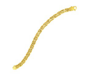 Byzantine Style Fancy Bracelet in 14k Yellow Gold (9.00 mm)