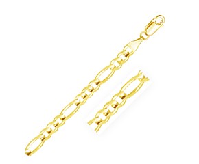 Link Figaro Bracelet in 10k Yellow Gold  (5.30 mm)