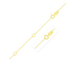 Double Extendable Piatto Chain in 14k Yellow Gold (1.30 mm)