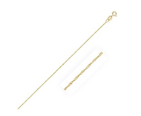 Singapore Chain in 10k Yellow Gold (0.80 mm)