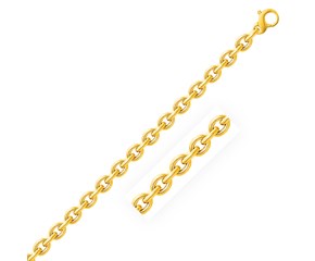 Oval Cable Chain Bracelet in 14k Yellow Gold
