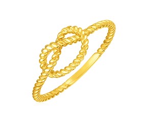 14k Yellow Gold Polished Knot Ring