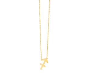 14K Yellow Gold Sagittarius Necklace
