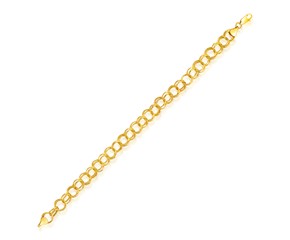 Lite Charm Bracelet in 14k Yellow Gold (8.0mm)