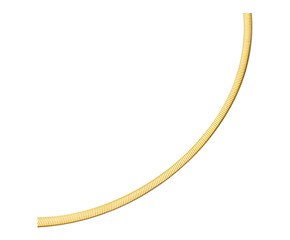 Reversible Omega Necklace in 14k Two Tone Gold (4.0mm)