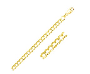 Curb Chain in 10k Yellow Gold (7.0 mm)