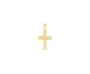 14k Yellow Gold Mini Cross Charm
