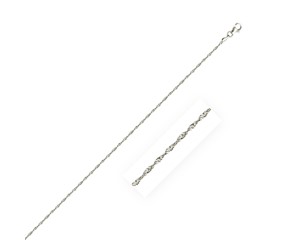 Singapore Chain in 925 Sterling Silver (1.6 mm)