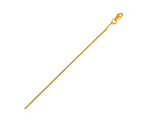 Round Wheat Chain in 14k Yellow Gold (0.60 mm)
