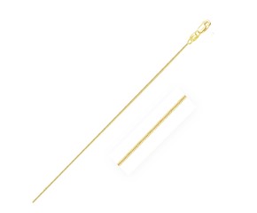 Round Snake Chain in 14k Yellow Gold (0.70 mm)