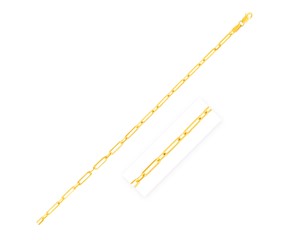 14k Yellow Gold Alternating Paperclip Chain (2.80 mm)