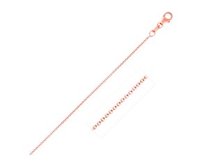 Round Cable Link Chain in 14k Pink Gold (1.1 mm)