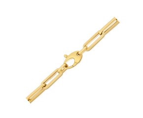 10K Yellow Gold Lite Paperclip Bracelet  (4.20 mm)