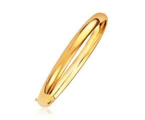 Classic Bangle in 14k Yellow Gold (6.0mm)
