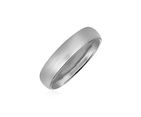 14k White Gold 8mm Comfort Fit Wedding Band