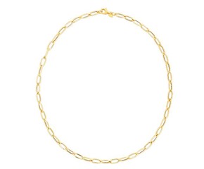 14k Yellow Gold Hexagon Link Necklace