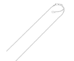 Adjustable Sparkle Chain in Sterling Silver (1.5mm)