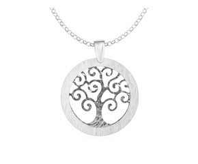 Tree of Life Cutout Pendant in Sterling Silver