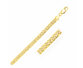 Solid Miami Cuban Bracelet in 14k Yellow Gold  (6.00 mm)