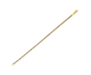 Round Pave Franco Chain in 14k Yellow Gold (3.15 mm)