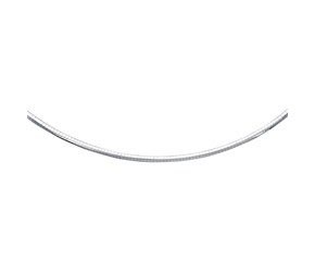 Classic Style Omega Chain Necklace in Sterling Silver (4.0mm)