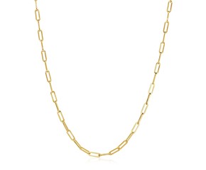 14K Yellow Gold Wide Paperclip Chain (3.20 mm)