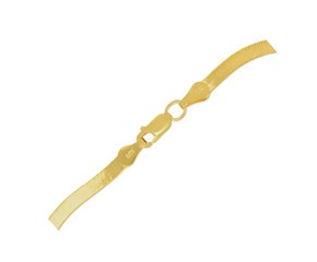Super Flex Herringbone Anklet in 14k Yellow Gold (1.5mm)