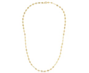 14k Yellow Gold Necklace with Polished Circles