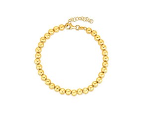 14k Yellow Gold Bead Chain Necklace(5mm)