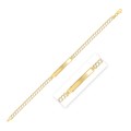 14k Yellow Gold Pave Curb ID Bracelet (5.00 mm)