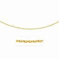 Textured Links Pendant Chain in 14k Yellow Gold (3.5mm)
