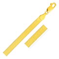 Super Flex Herringbone Bracelet in 14k Yellow Gold (6.00 mm)