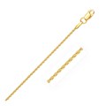 Round Wheat Chain in 14k Yellow Gold (1.2 mm)