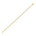 Moon Cut Bead Chain Bracelet in 14k Yellow Gold (3.00 mm)