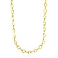 Marquis and Textured Infinity Necklace in 14k Yellow Gold