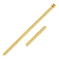 Classic Miami Cuban Solid Bracelet in 14k Yellow Gold (5.0mm)