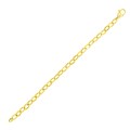 Cable Chain Motif Chain Bracelet in 14k Yellow Gold (6.35 mm)