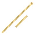 Classic Miami Cuban Solid Bracelet in 10k Yellow Gold (5.0mm)