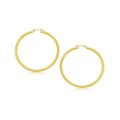 Classic Hoop Earrings in 10k Yellow Gold (3x25mm)