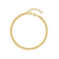 14k Yellow Gold Bead Chain Necklace(4mm)