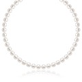 White Freshwater Cultured Pearl Necklace in 14k Yellow Gold (6.0mm to 6.5mm)